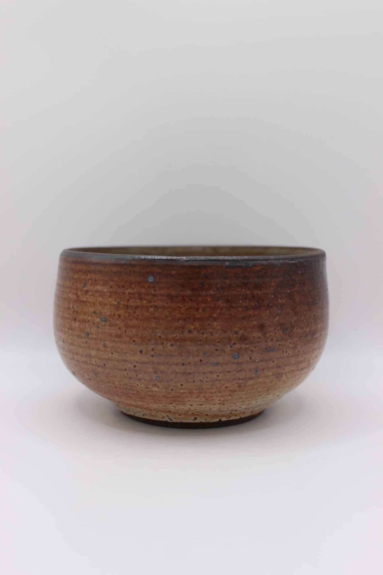 Brown Stoneware Bowl — view 3