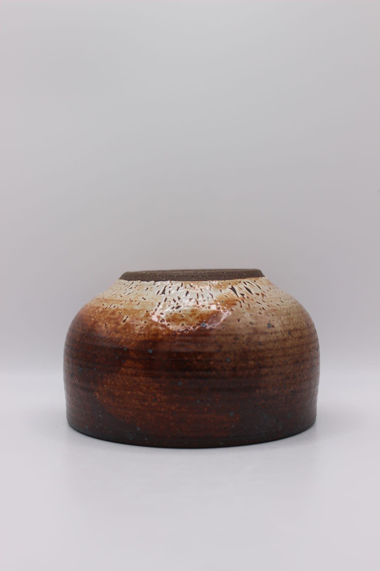 Brown Stoneware Bowl — view 4