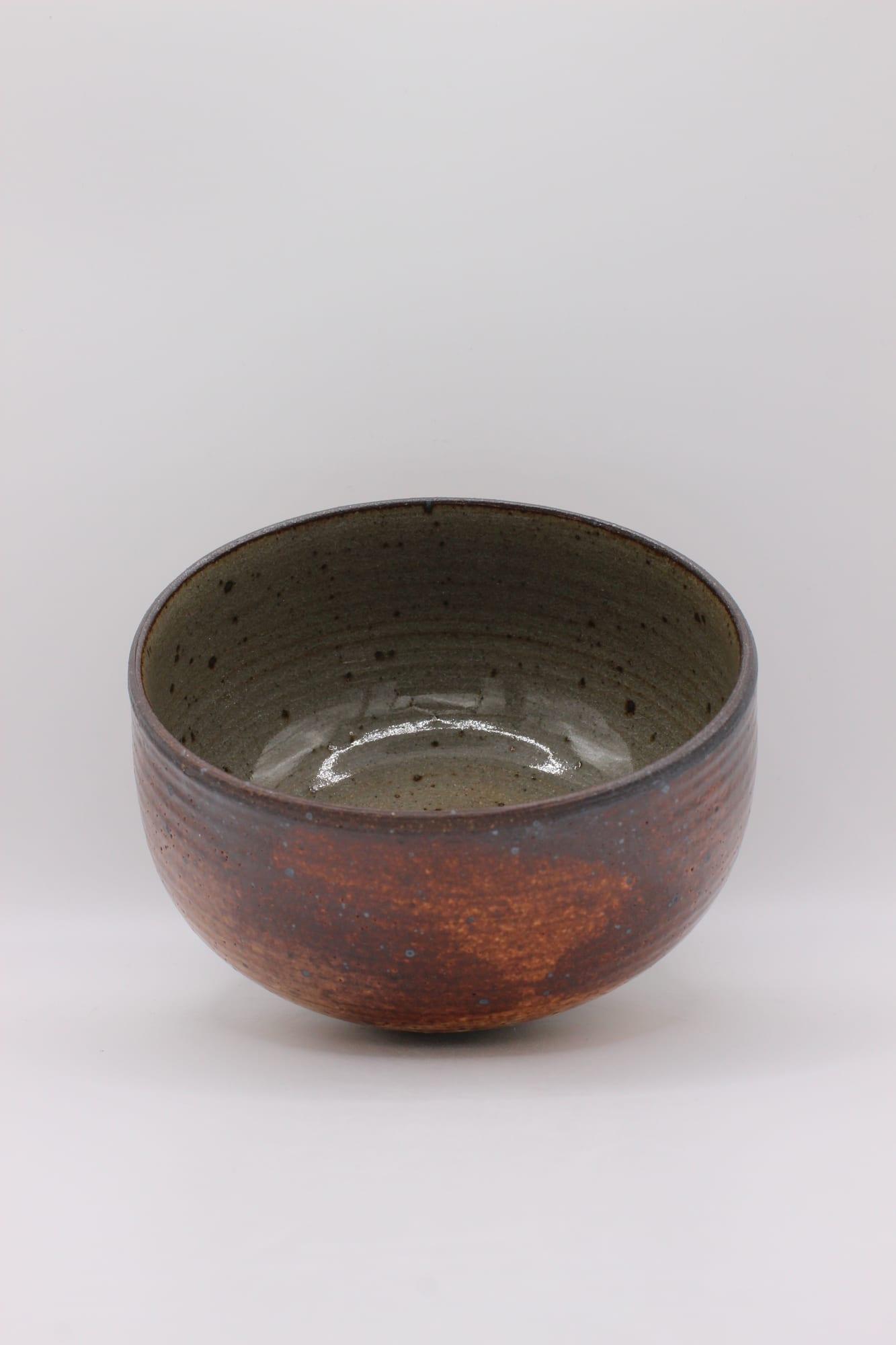 Brown Stoneware Bowl — view 5