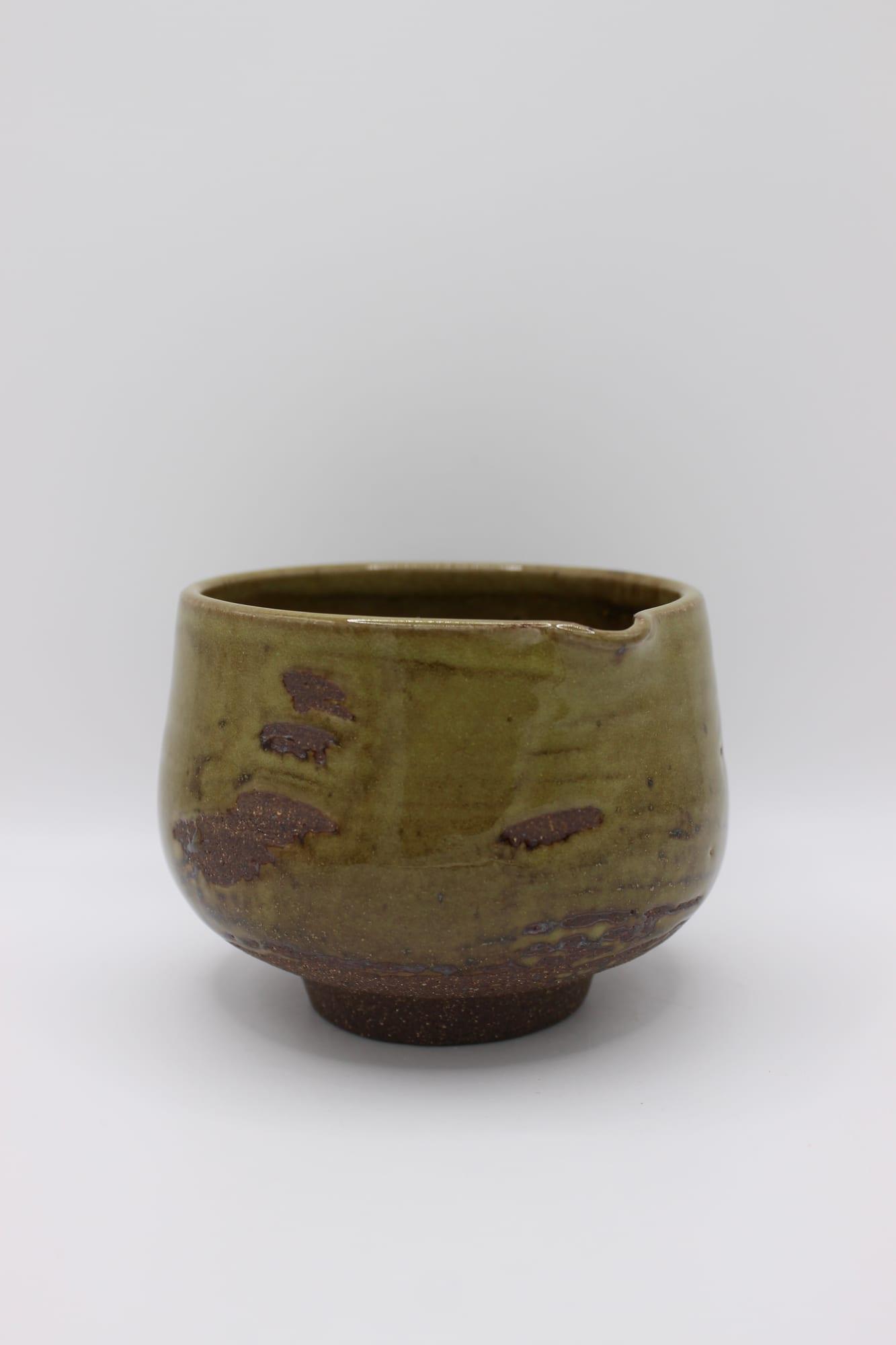 Green Abstract Chawan — view 1