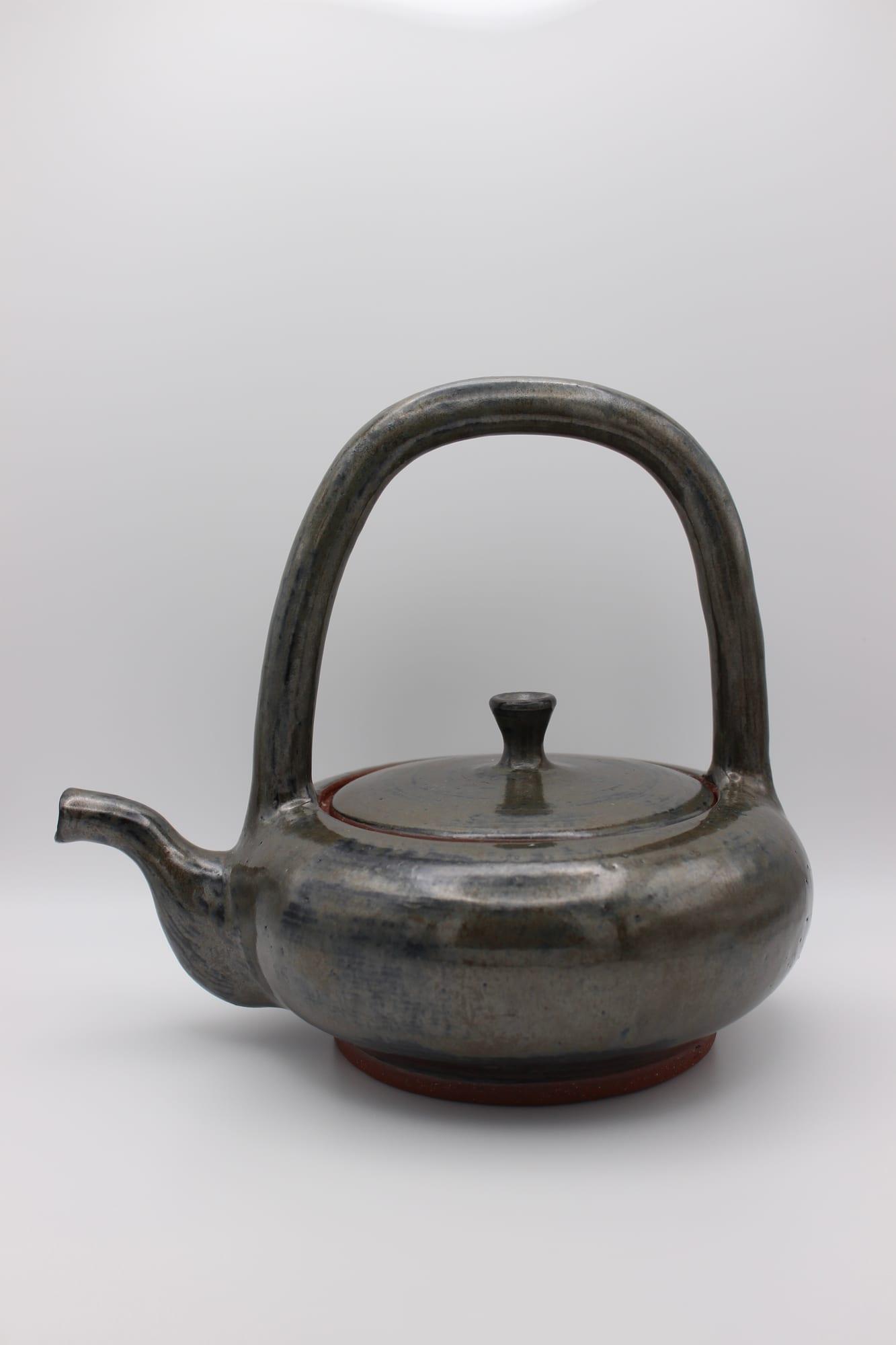 Green Top-Handle Teapot — view 1