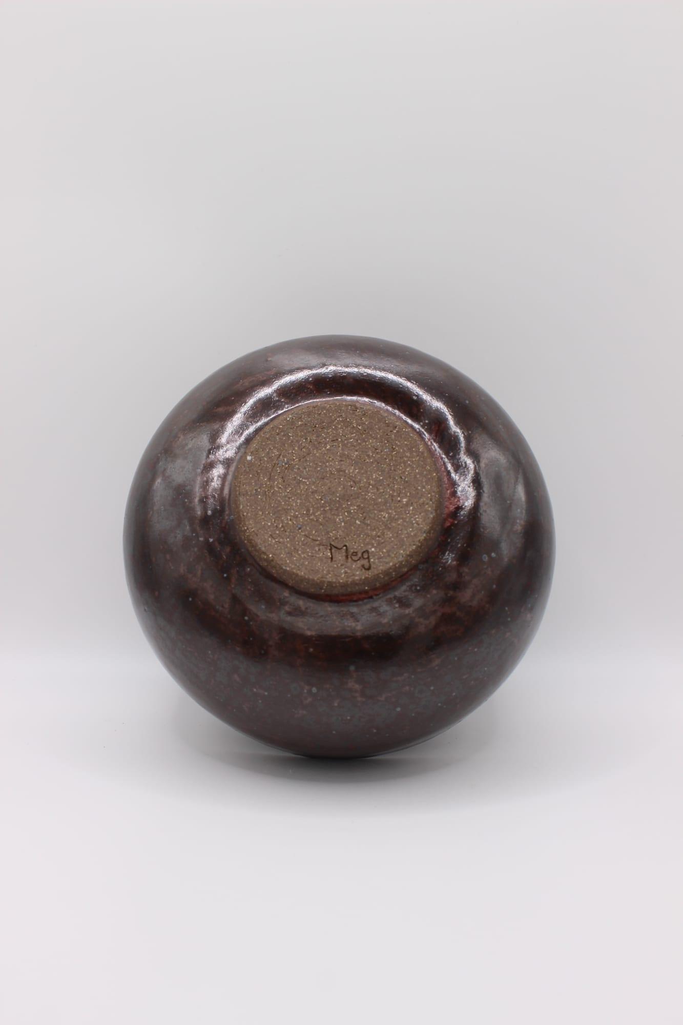Shallow Burgundy Bowl — view 3